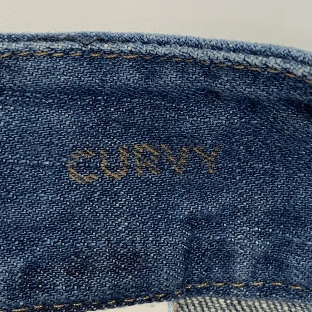 Eddie Bauer Curvy Long Denim Short